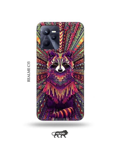 kalankari fox back cover compatible with realme c35 - 18994284 - Very Small Image - 1