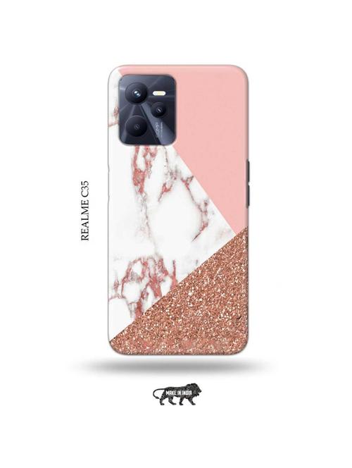 glitter marble back cover compatible with realme c35 - 18994313 - Very Small Image - 1