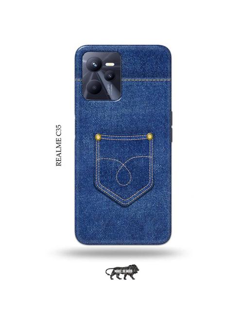 jean back cover compatible with realme c35 - 18994418 - Very Small Image - 1