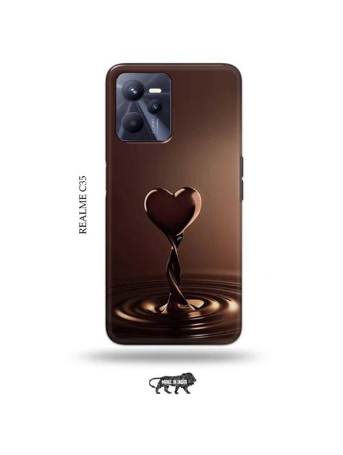 chocolate heart back cover compatible with realme c35 - 18994500 - Very Small Image - 1