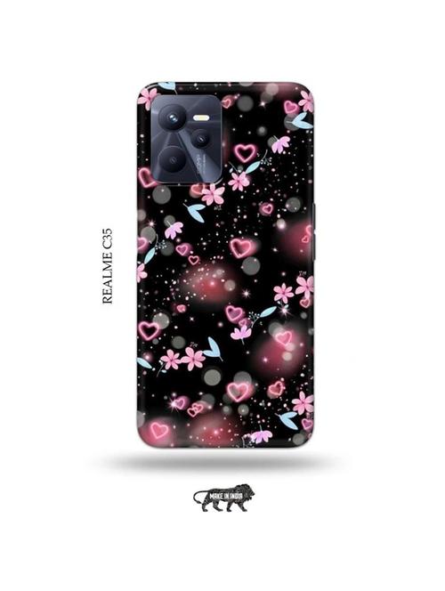 flower and hearts back cover compatible with realme c35 - 18994504 - Very Small Image - 1