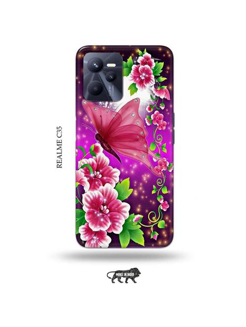 flowers back cover compatible with realme c35 - 18994520 - Very Small Image - 1