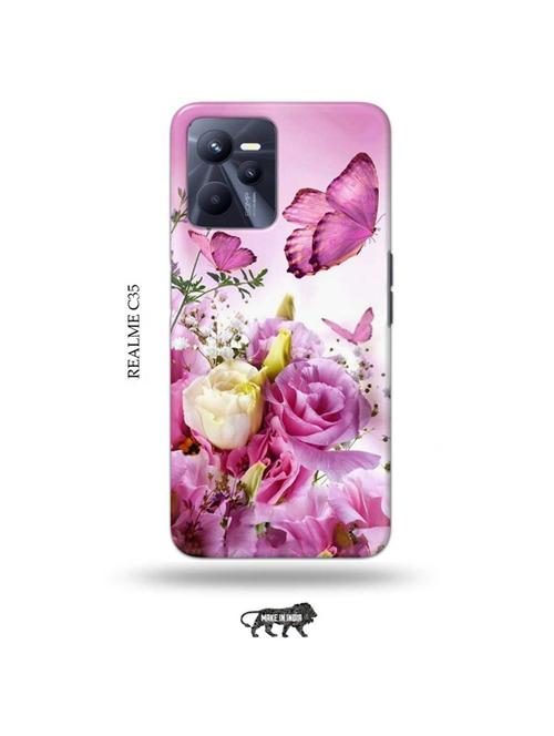 flowers back cover compatible with realme c35 - 18994522 - Very Small Image - 1