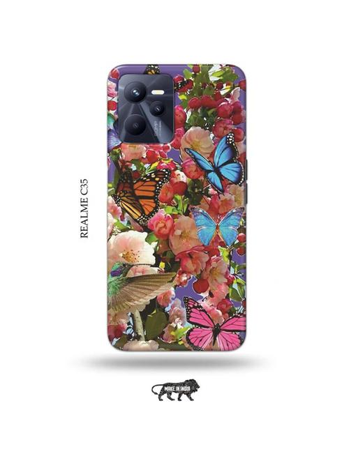 flowers back cover compatible with realme c35 - 18994535 - Very Small Image - 1