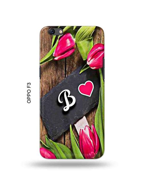 flower letter b back cover compatible with oppo f3 - 18995097 - Very Small Image - 1