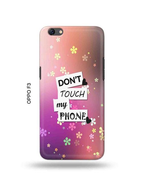 donu2019t touch my phone back cover compatible with oppo f3 - 18995176 - Very Small Image - 1