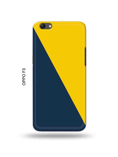 yellow blue back cover compatible with oppo f3 - 18995232 - Very Small Image - 1