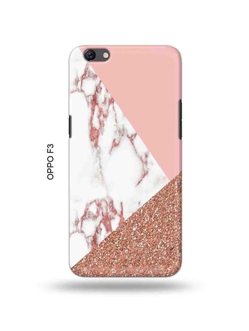 glitter marble back cover compatible with oppo f3 - 18995315 - Very Small Image - 1