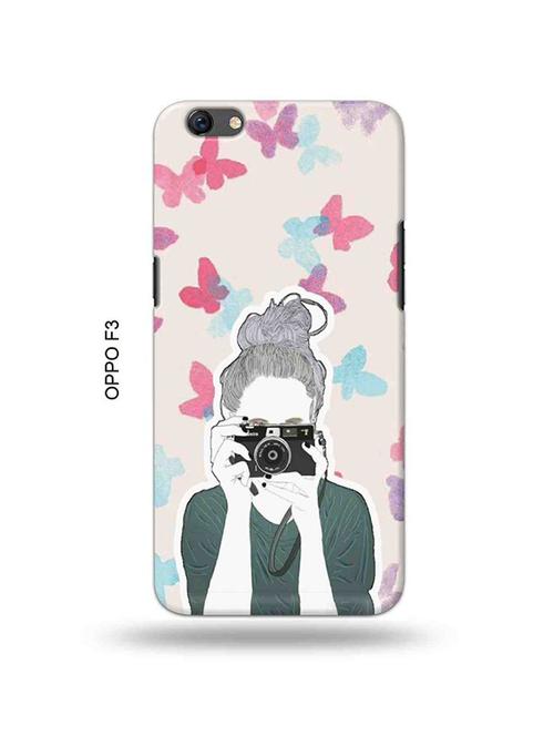 camera buff girl back cover compatible with oppo f3 - 18995368 - Very Small Image - 1