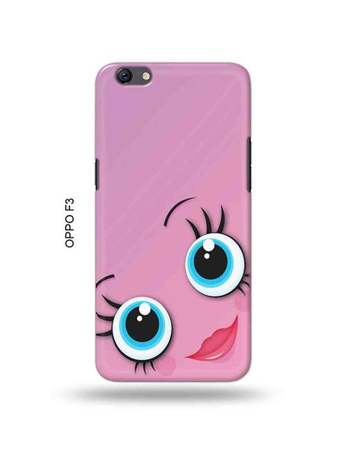 girliey eyes back cover compatible with oppo f3 - 18995389 - Very Small Image - 1