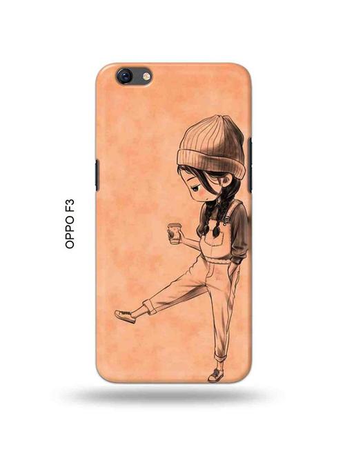 kiddo girl back cover compatible with oppo f3 - 18995463 - Very Small Image - 1