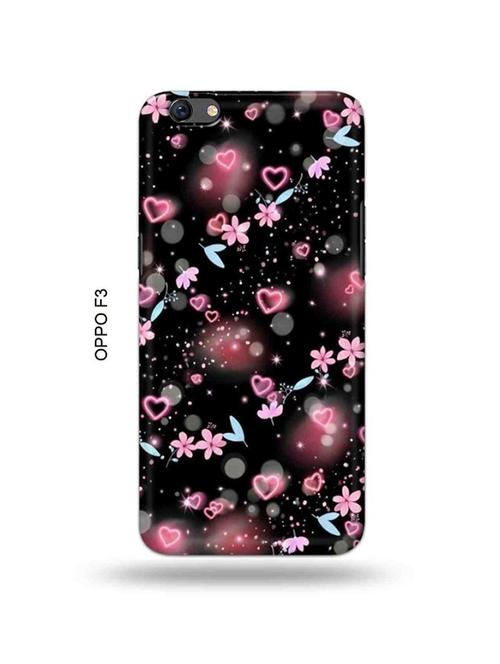 flower and hearts back cover compatible with oppo f3 - 18995506 - Very Small Image - 1