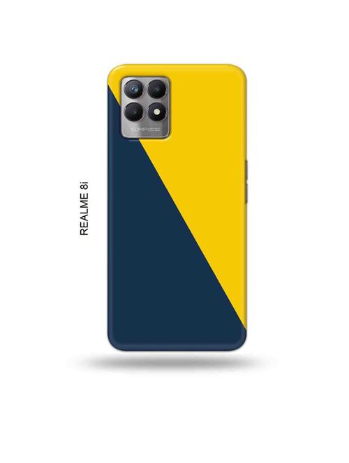 yellow blue back cover compatible with realme 8i, realme narzo 50 - 18995733 - Very Small Image - 1