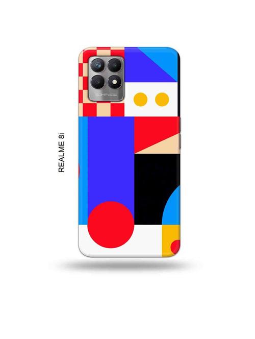 colour boxes back cover compatible with realme 8i, realme narzo 50 - 18995750 - Very Small Image - 1