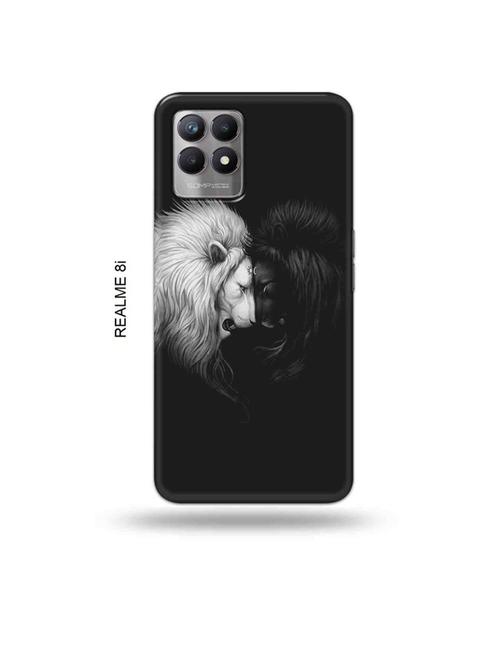 lions back cover compatible with realme 8i, realme narzo 50 - 18995761 - Very Small Image - 1