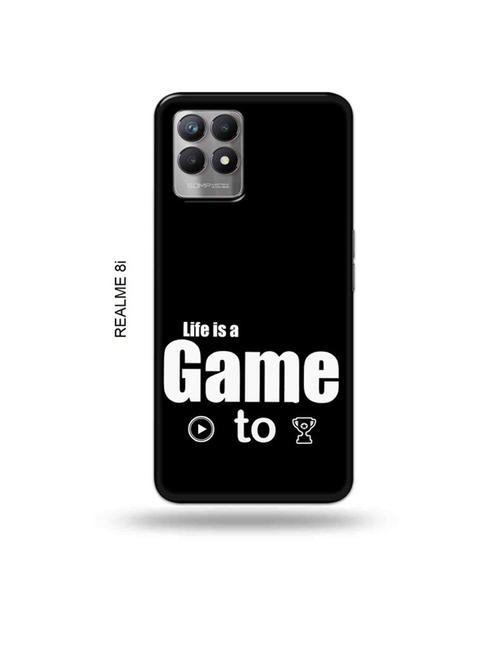 life is a game paly to win back cover compatible with realme 8i, realme narzo 50 - 18995796 - Very Small Image - 1