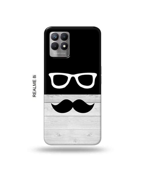 hipster back cover compatible with realme 8i, realme narzo 50 - 18995880 - Very Small Image - 1