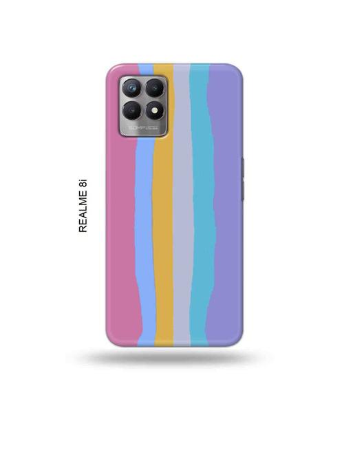 rainbow new back cover compatible with realme 8i, realme narzo 50 - 18995910 - Very Small Image - 1