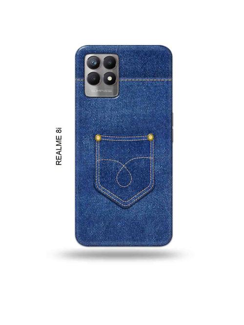 jean back cover compatible with realme 8i, realme narzo 50 - 18995921 - Very Small Image - 1