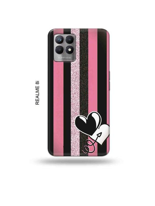hearts back cover compatible with realme 8i, realme narzo 50 - 18995945 - Very Small Image - 1