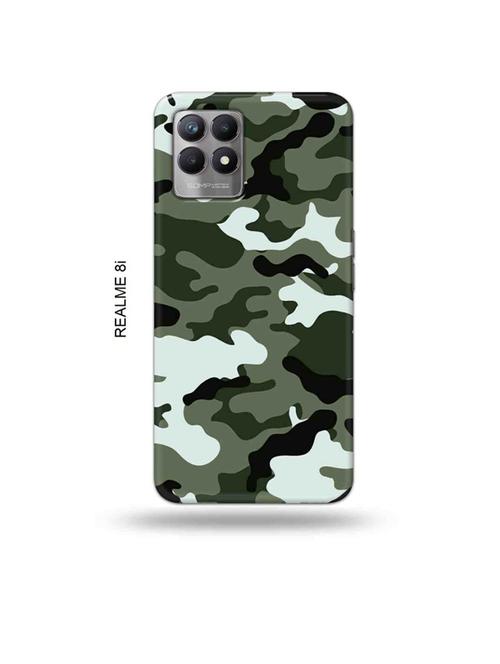 camouflage green back cover compatible with realme 8i, realme narzo 50 - 18995955 - Very Small Image - 1