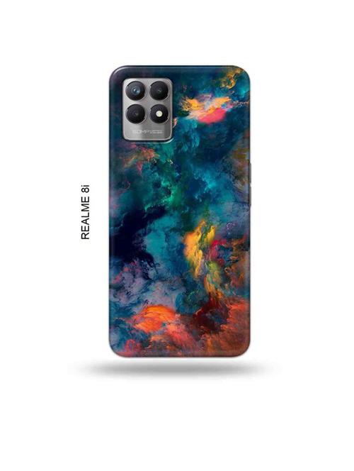 abstract colours back cover compatible with realme 8i, realme narzo 50 - 18995959 - Very Small Image - 1