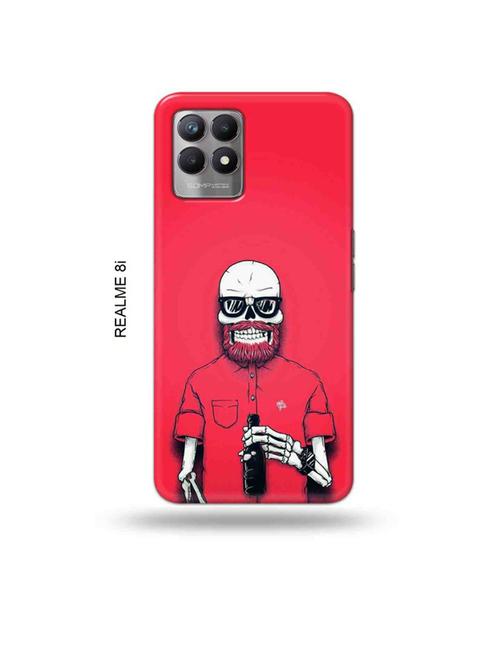 hipster back cover compatible with realme 8i, realme narzo 50 - 18995965 - Very Small Image - 1