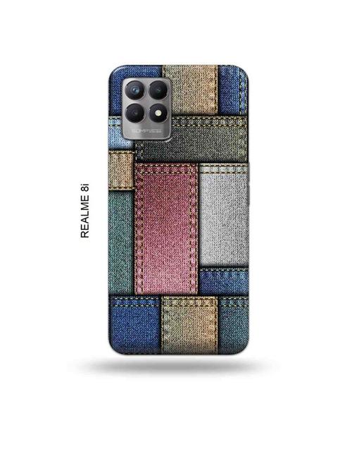 denim back cover compatible with realme 8i, realme narzo 50 - 18995979 - Very Small Image - 1