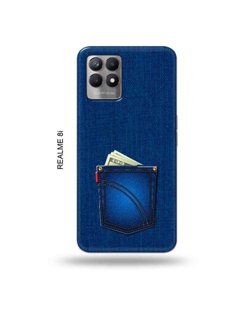 jeans back cover compatible with realme 8i, realme narzo 50 - 18995982 - Very Small Image - 1