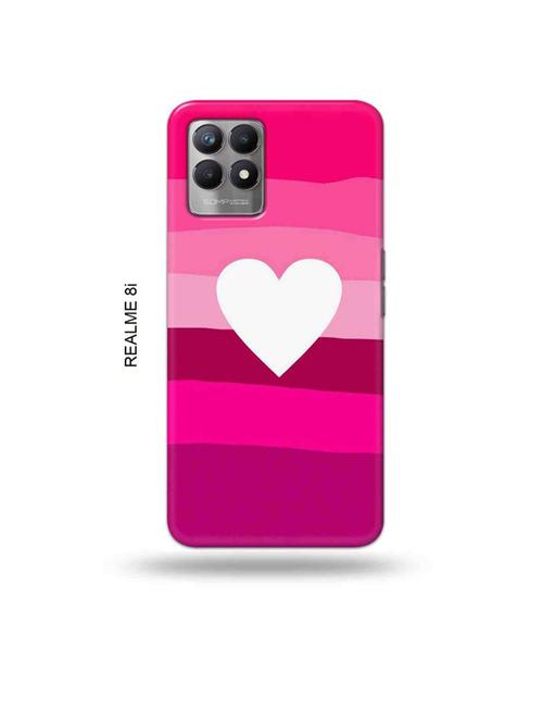 heart back cover compatible with realme 8i, realme narzo 50 - 18996012 - Very Small Image - 1
