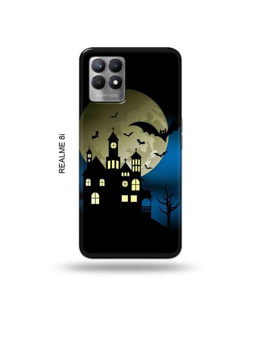 night castle back cover compatible with realme 8i, realme narzo 50 - 18996081 - Very Small Image - 1