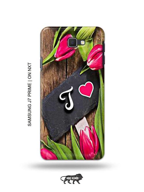 flower letter t back cover compatible with samsung j7 prime,j7 prime 2,on nxt, on 7(2016) - 18996113 - Very Small Image - 1