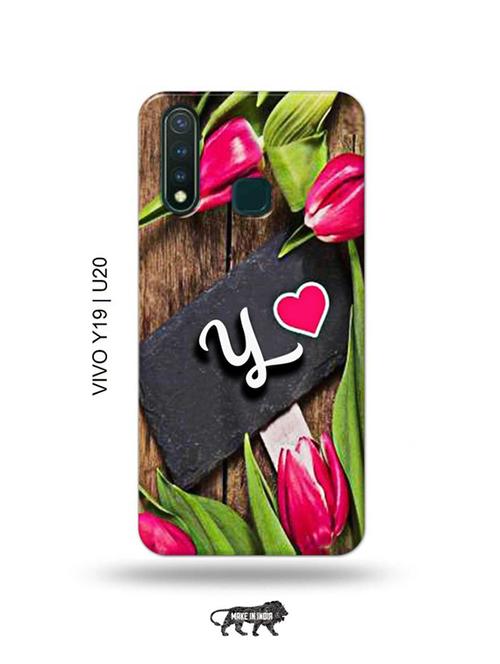 flower letter y back cover compatible with vivo y19, vivo u20 - 18996546 - Very Small Image - 1