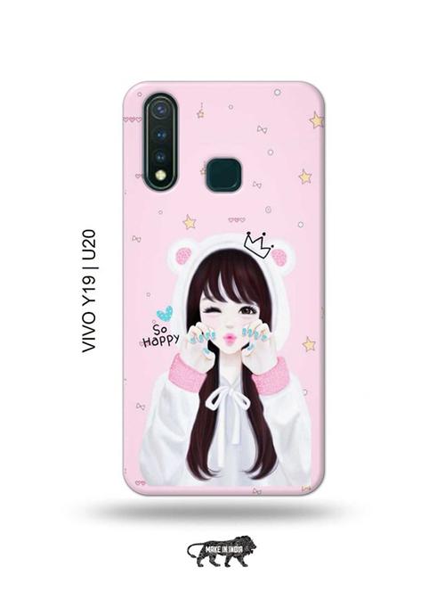 girlie back cover compatible with vivo y19, vivo u20 - 18996604 - Very Small Image - 1