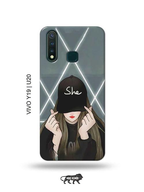 she cap back cover compatible with vivo y19, vivo u20 - 18996635 - Very Small Image - 1