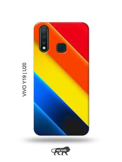 cross strips back cover compatible with vivo y19, vivo u20 - 18996661 - Very Small Image - 1