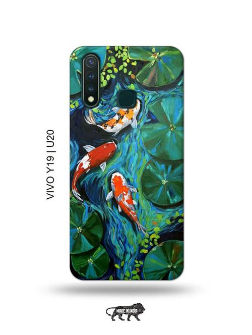 abstract fish back cover compatible with vivo y19, vivo u20 - 18996670 - Very Small Image - 1