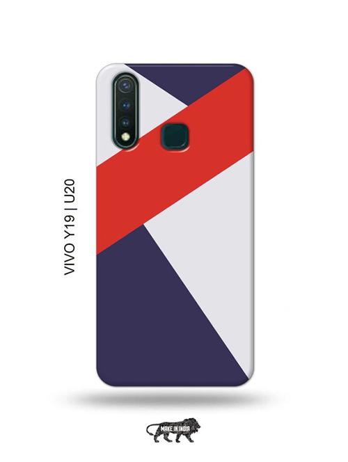 colour strips back cover compatible with vivo y19, vivo u20 - 18996679 - Very Small Image - 1