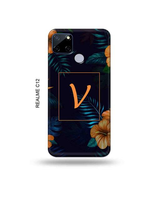 floral v back cover compatible with realme c12, c25, realme narzo 20, realme narzo 30a - 18997541 - Very Small Image - 1