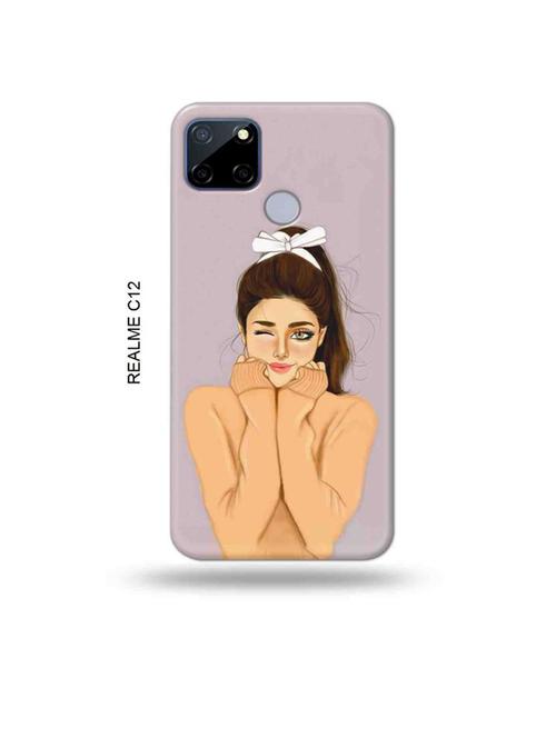 tweakymod designer printed hard case | cozy girl back cover compatible with realme c12, c25, realme narzo 20, realme narzo 30a - 18997561 - Very Small Image - 1