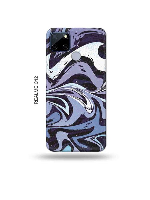tweakymod designer printed hard case | messy blue back cover compatible with realme c12, c25, realme narzo 20, realme narzo 30a - 18997584 - Very Small Image - 1