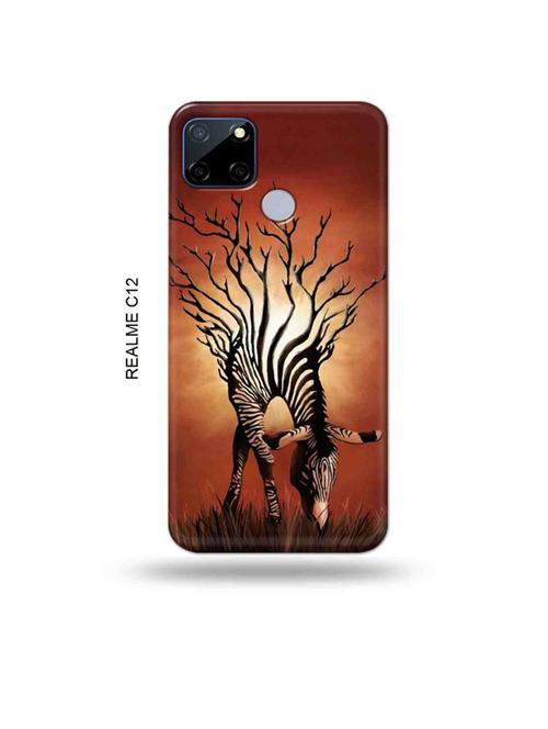 zebra back cover compatible with realme c12, c25, realme narzo 20, realme narzo 30a - 18997592 - Very Small Image - 1