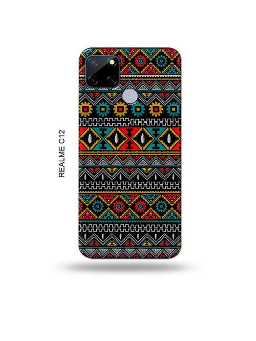 aztec back cover compatible with realme c12, c25, realme narzo 20, realme narzo 30a - 18997634 - Very Small Image - 1