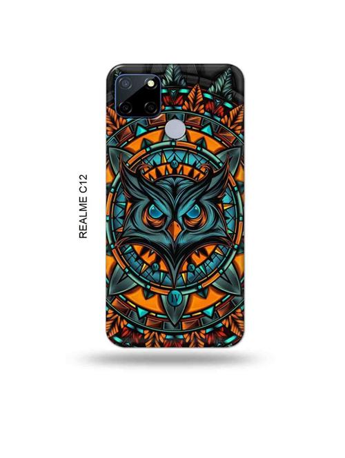 angry owl back cover compatible with realme c12, c25, realme narzo 20, realme narzo 30a - 18997673 - Very Small Image - 1