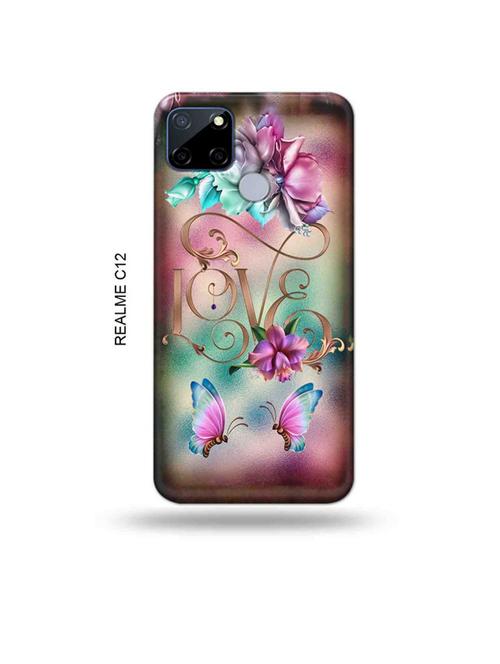 floral love back cover compatible with realme c12, c25, realme narzo 20, realme narzo 30a - 18997734 - Very Small Image - 1