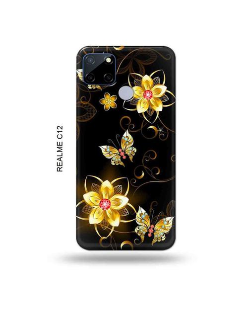flowers back cover compatible with realme c12, c25, realme narzo 20, realme narzo 30a - 18997752 - Very Small Image - 1