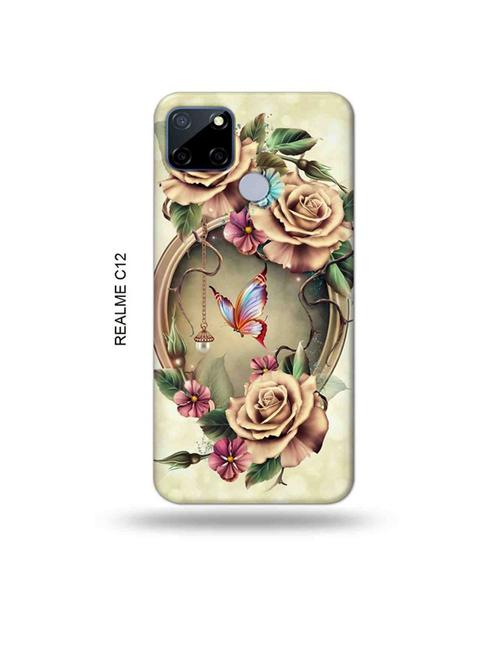 floral back cover compatible with realme c12, c25, realme narzo 20, realme narzo 30a - 18997755 - Very Small Image - 1