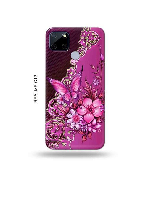 flowers back cover compatible with realme c12, c25, realme narzo 20, realme narzo 30a - 18997760 - Very Small Image - 1