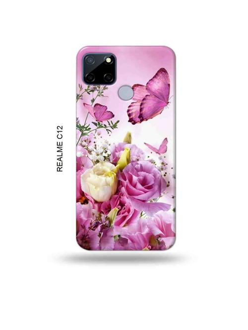 flowers back cover compatible with realme c12, c25, realme narzo 20, realme narzo 30a - 18997761 - Very Small Image - 1