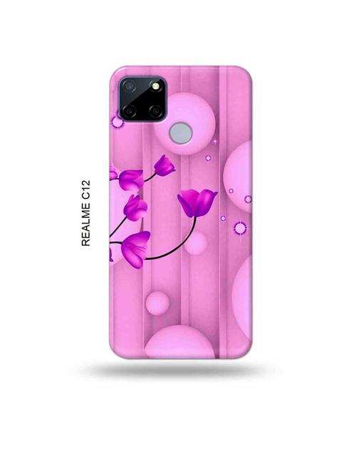 flowers back cover compatible with realme c12, c25, realme narzo 20, realme narzo 30a - 18997762 - Very Small Image - 1